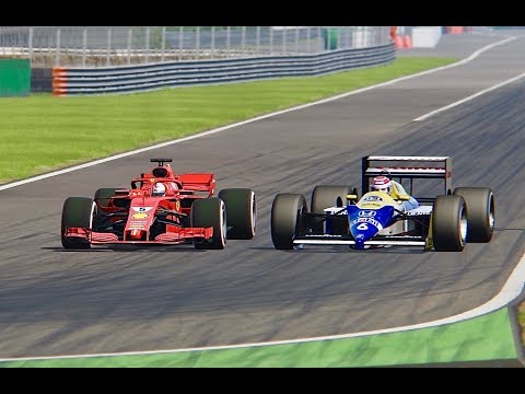 Ferrari F1 2018 vs Williams F1 1987 - Monza