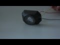 Výstražné LED svetlo 12V / 24V - 3 x 3W LED oranžové ECE R65 (73x55x25mm) - Video Youtube