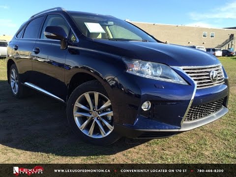 New Deep Sea Blue 2015 Lexus RX 350 AWD Sportdesign Touring Package Review South Edmonton