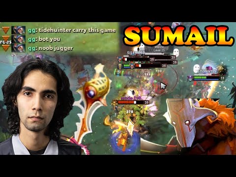 Sumail Juggernaut Divine Rapier vs toxic enemy Meepo | Giveaway | Dota 2 Pro Gameplay