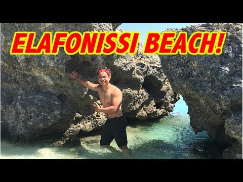 BEST BEACHES In CHANIA Crete | ELAFONISSI Beach, Greece