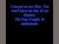 Gene Simmons Man Of 1000 faces lyrics