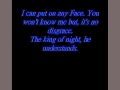 Gene Simmons Man Of 1000 faces lyrics