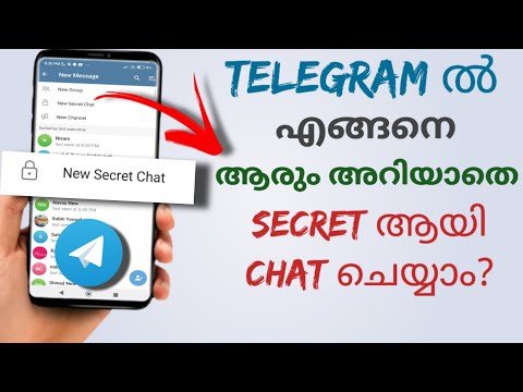 How To Chat Secretly With Anyone In Telegram | Secret Chat In Telegram | Malayalam
