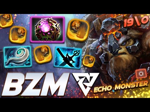 BZM EARTHSHAKER - ECHO MONSTER - Dota 2 Pro Gameplay [Watch & Learn]