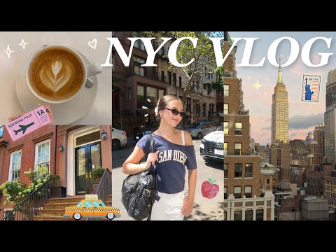 NYC VLOG ⭐️ travel with me, shopping, central park, pop-up bagels, fifth avenue hotel and more! 🚕🛍️🍎
