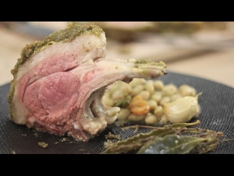 Carré d'agneau en croûte d'herbes
