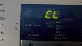 LG Washing machine showing CL, turn child lock on or off on washing machine, LG washing error codes