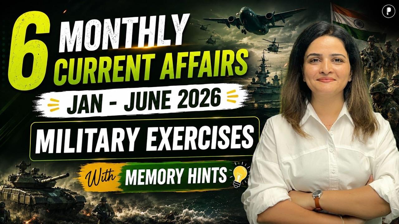 6 Months Current Affairs 2026 | Military Exercise Jan – June with Memory Tricks