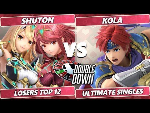 Double Down 2022 Top 12 - Shuton (Pyra / Mythra) Vs. Kola (Cloud, Roy)SSBU Smash Ultimate Tournament
