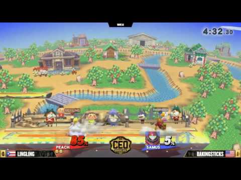 [CEO 2016] LingLing (Peach) vs baconsticks (Samus)