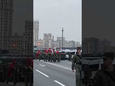 Первая репетиция Парада Победы 2024 в Москве! 🤩👍🇷🇺❤️ Родная Отчизна, родная страна! #парадпобеды