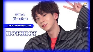Line Distribution: Hotshot - I'm a Hotshot (Color Coded)