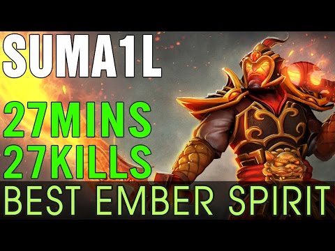 SumaiL - Best Ember Spirit - 27 Mins 27 Kills - Dota 2 7.01