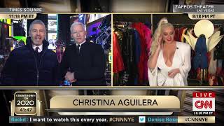 [HD] Christina Aguilera Interview CNN New Year&#39;s Eve Live 2020