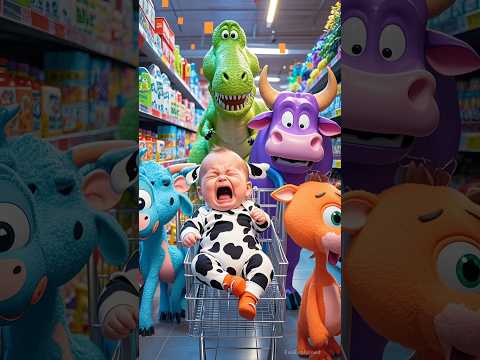 ❤️ Cat Sound 😻 Cute Baby Crying on Shopping Cart 👶🛒 #cat #gato #shorts #baby