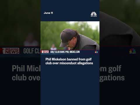 Phil Mickelson banned from golf club over misconduct allegations
