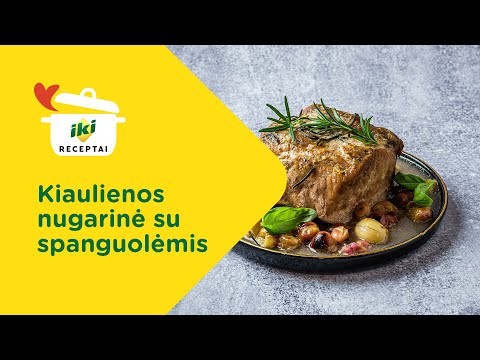 Kiaulienos nugarinė su spanguolėmis 👩‍🍳 RECEPTAS 👨‍🍳