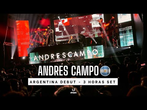 Andres Campo 3 HOUR LIVE SET at UTOPIC Argentina @ Groove 25.08.23 - [TECHNO]