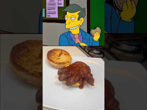 ¡Probé la Hamburguesa de Jimbo que hizo Skinner!    #simpsons #lossimpson #lossimpsons #hamburguesa