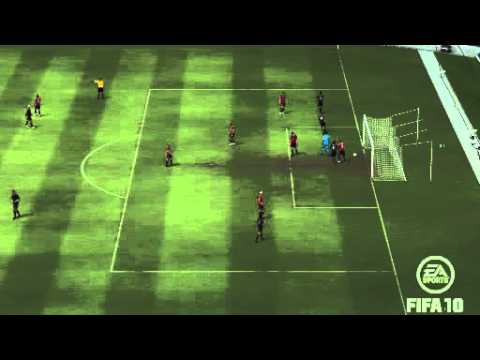 Fifa 10 Seitfallzieher Pfosten schuss Tor !!