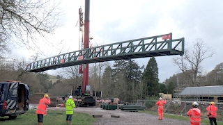 New Bridge Installation | Wilton Lodge Park Regeneration Project