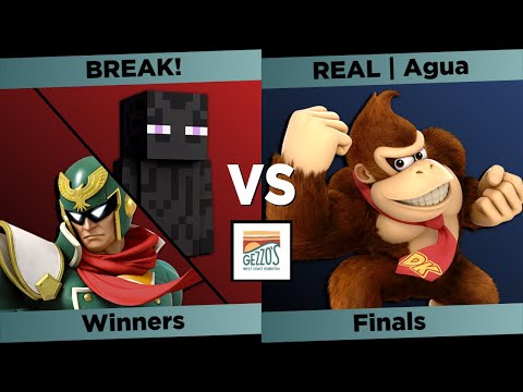 Gezzo's Smash Winners Finals - BREAK! (Steve, Captain Falcon, Ness) vs Agua (Donkey Kong)
