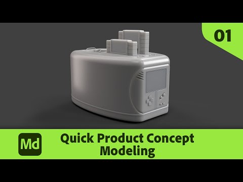 Quick Product Concept 01 - Modeling with Substance 3D Modeler | Adobe Substance 3D