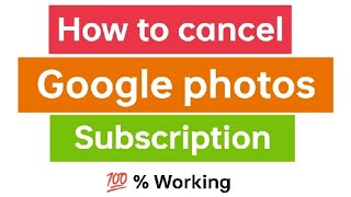 How to cancel Google Photos/Google drive monthly subscription #googlephotos #photossubscription