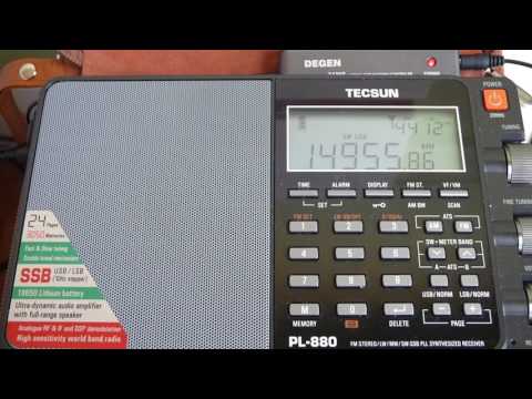 XPA2 14956 kHz USB / 27 Mar 2017 0820 UTC / Tecsun PL-880