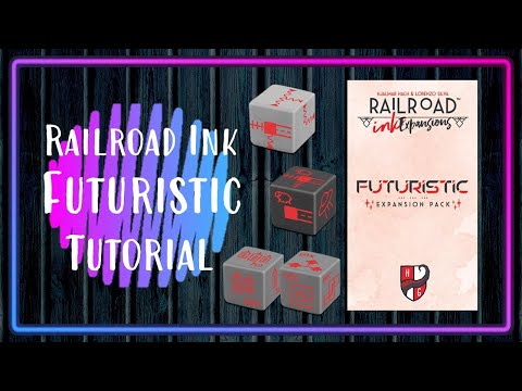 Railroad Ink Challenge: Futuristic Expansion - YouTube Video