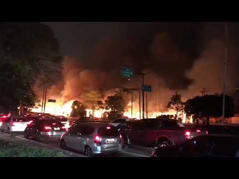 Comunidade do Cimento na Mooca pega fogo um dia antes da reintegração de posse