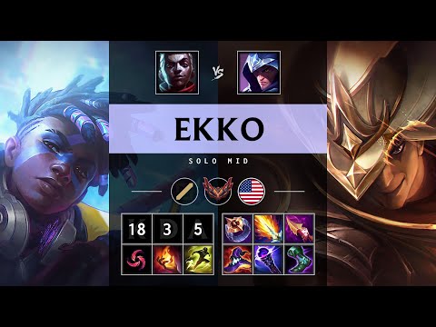 Ekko Mid vs Talon - NA Grandmaster Patch 25.16