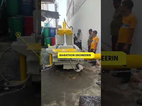 Hydraulic Scrap Baling Press Auto Door  Jumbo