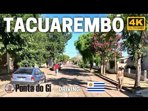 TACUAREMBO en 4k 2026 #driving TOUR PASEO VIRTUAL por las CALLES de la CIUDAD -  R.O. URUGUAY