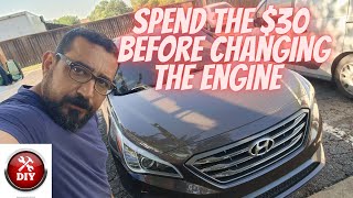 2016 Hyundai Sonata with a P1326 Knock Signal range/performance code