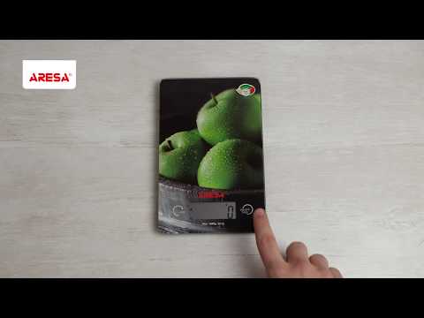 Распаковка кухонных весов / Unpacking of kitchen scales ARESA AR-4303