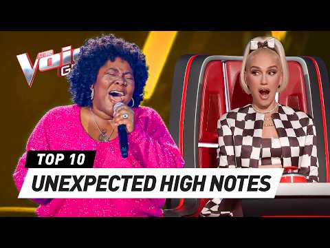 INSANELY HIGH NOTES that SHOCK the Coaches on The Voice!