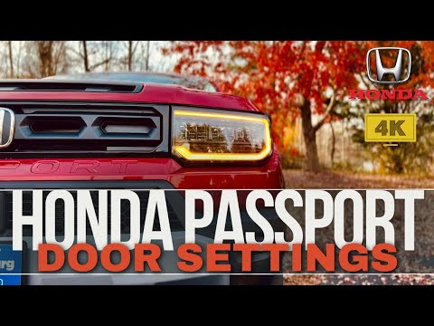 2026 Honda PASSPORT: TOP DOOR SETTINGS YOU CAN'T MISS!