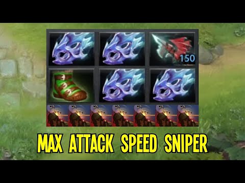 x4 Moon Shards Max Attack Speed Sniper 30 Kills By Goodwin | Dota 2 Gameplay