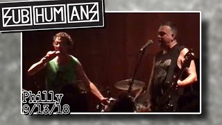 Subhumans “This Is Not An Advert / Killing” @ First Unitarian Church- Philadelphia, PA 9/13/18