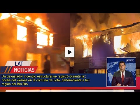 Tragedia en Lota: Incendio destruye iglesia y bomberos sufren intento de agresión