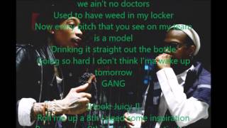 Juicy J, Wiz Khalifa, TM88 - Medication (lyrics on screen)
