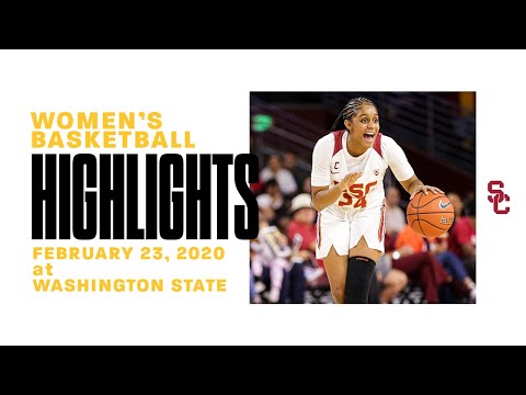 Women's Basketball: USC 66, Washington St. 60 - Highlights 02/23/20