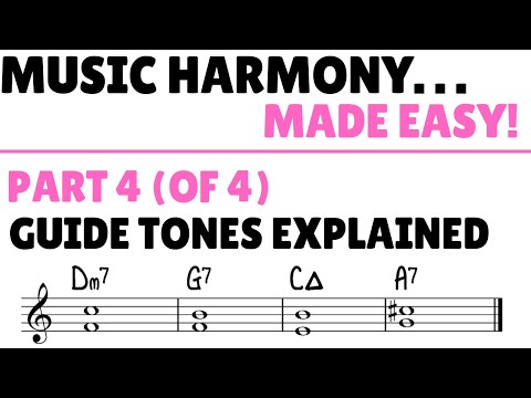 Music Harmony (Part 4) - Guide Tones & Chord Extensions. Music Harmony & Theory Made Easy!