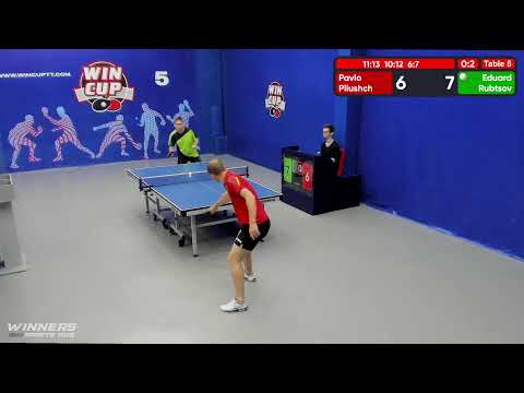 22:30 Плющ Павел 0-3 Рубцов Эдуард стол 5  ЮГ-6  24.06.22