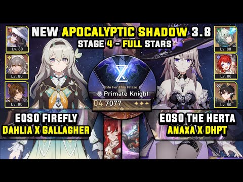 E0 Firefly Team W/ Dahlia & E0 The Herta Carry (3 Stars) Apocalyptic Shadow 4 Honkai Star Rail 3.8