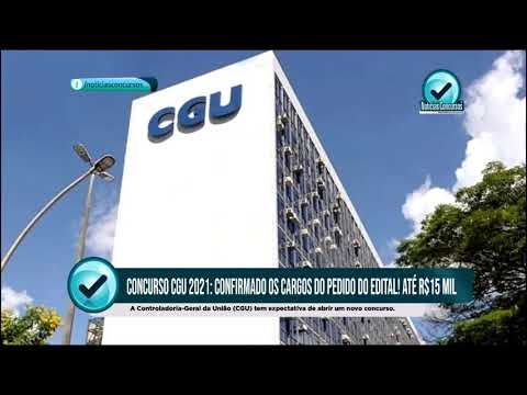 Concurso CGU 2021: Confirmado os cargos do pedido do edital! Até R$15 mil