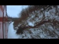 Кавказ в снегу за окном поезда эд 4м 