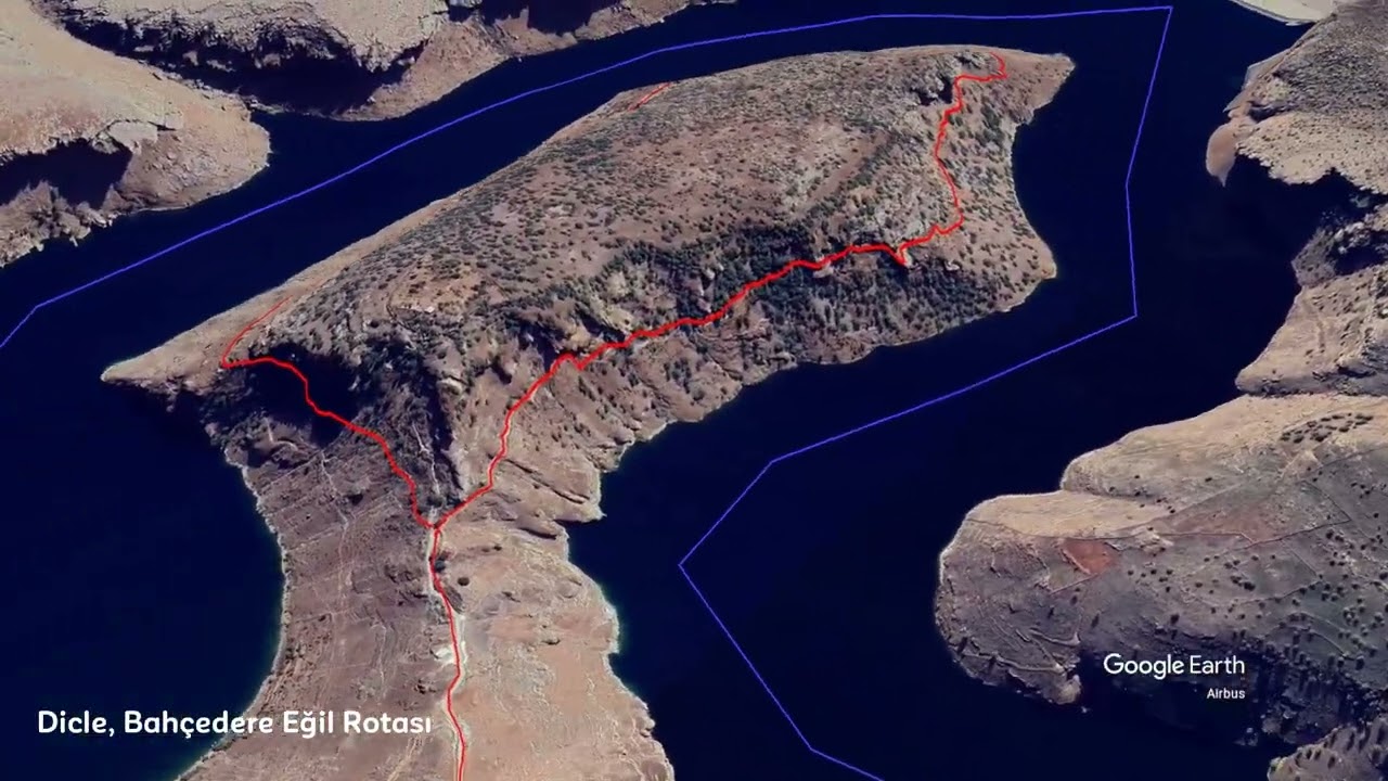 Diyarbakır Kral Yolu - Dicle, Bahçedere, Eğil Rotaları 3D